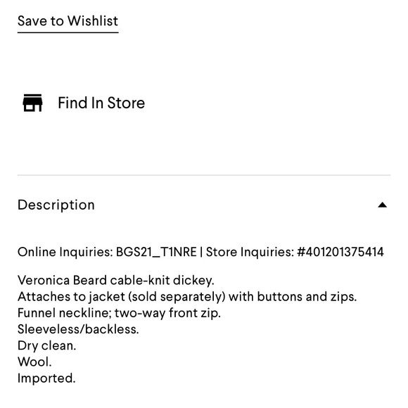 VERONICA BEARD ⭐️ Oatmeal knit dickey!!!! NWOT ⭐️ - Picture 5 of 6